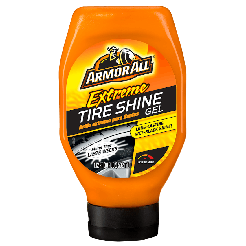  Armor All Wheel Cleaner and Tire Shine Kit, Heavy Duty Car  Wheel Cleaner, Extreme Tire Shine Spray and Wash Brush - 3 Count :  Automotive