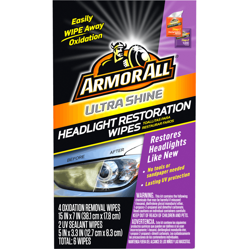 Armor All Car Cleaning Wipes, Wipes for Car Interior and Car Exterior, 90  Wipes Each