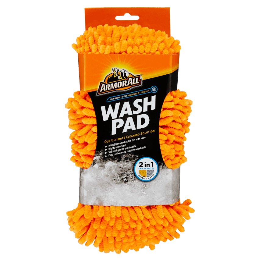 Armor All Microfiber Car Wash Mitt, Cleaner for Bugs or Dirt, for Cars & Truck & Motorcycle, 2 Pack, 19453, Gray