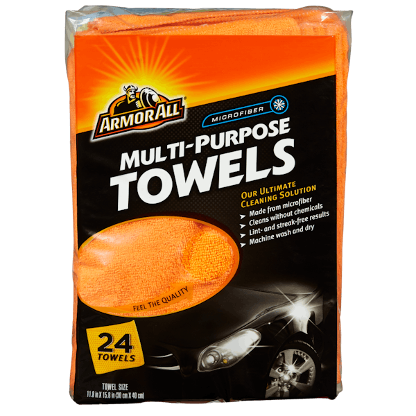 Armor All Multi-Purpose Towels, Bulk Microfiber Towels for Cars, Cleaning  and Home Use, 48 Count