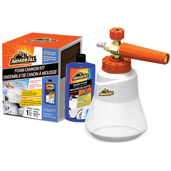 Armor All 2-in-1 Foam Cannon Kit, Car Cleaning Kit Connects to Power  Washers and Garden Hoses for Vehicle Cleaning, Includes Foam Cannon, Foam