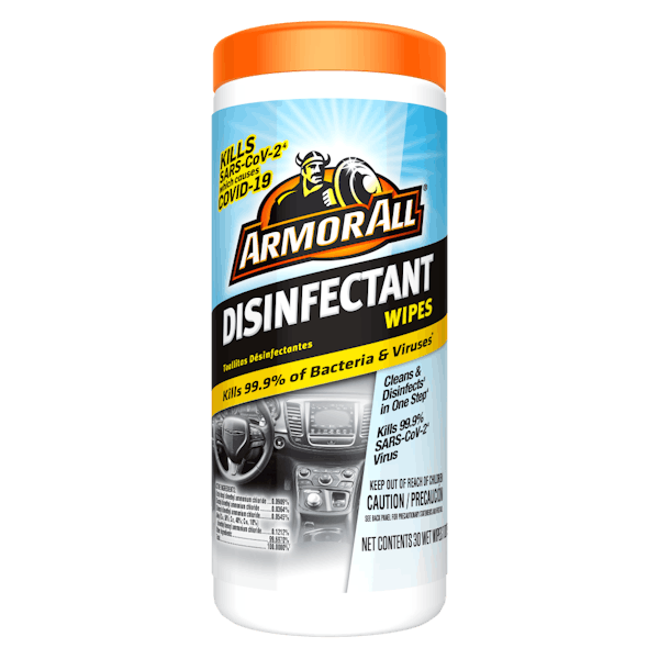 Armor All 30-GLASS CLEANING WIPES Crystal-Clear Streak-Free AUTO