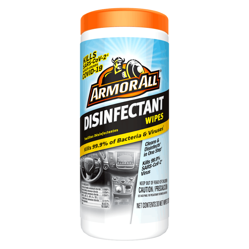 Armor All Car Interior Cleaner Wipes for Dirt & Dust - Cleaning for Cars & Truck & Motorcycle, 60 Count, 19266