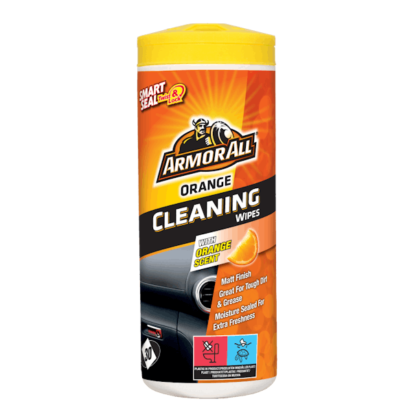 Orange Cleaning Wipes Image 1